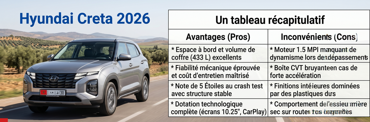 Analyse Complète Hyundai Creta 2026