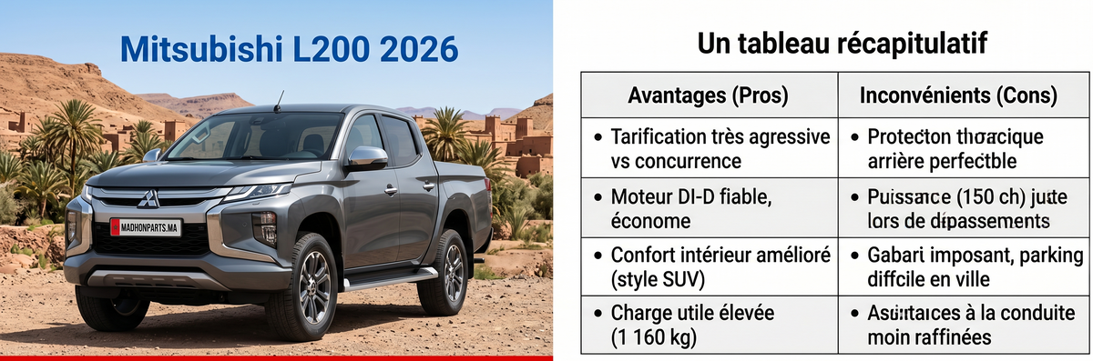 Analyse Complète : Mitsubishi L200 (2026)