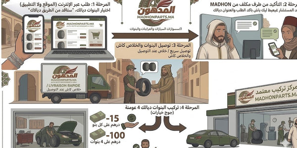 مراحل الطلب والتوصيل