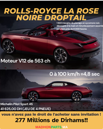 277 Millions de Dirhams sur 4 Roues : Le Mystère de la Rolls-Royce La Rose Noire