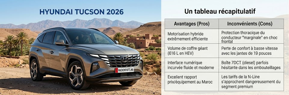 Analyse Complète Hyundai Tucson 1.6 CRDi / HEV 2026