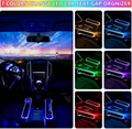 Boîte de rangement multifonctionnelle pour l'espace entre les sièges de voiture, avec lumière LED